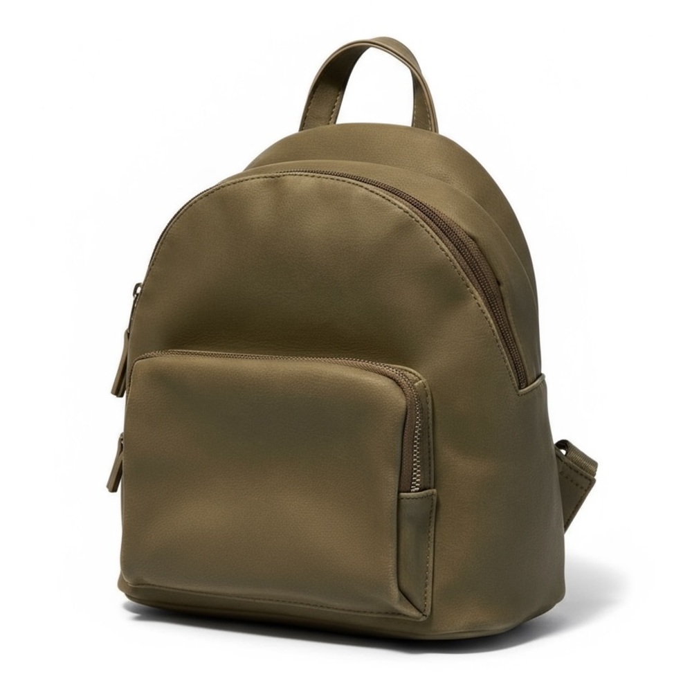 Olive Green Women's Mini Backpack - Modern Everyday Bag